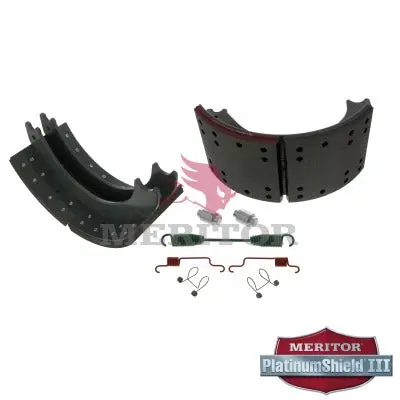 Lined Brake Shoe Kit With Hardware | Remanufactured | Meritor Xk2124709e2 1