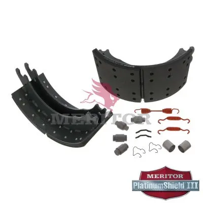Lined Brake Shoe Kit With Hardware For Q 16.5" X 7" Brakes | Remanufactured | Meritor Xk3124515q 1