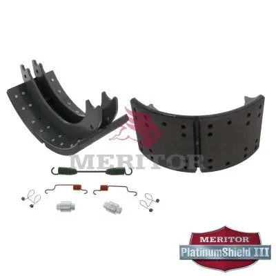 Lined Brake Shoe Kit With Hardware | Remanufactured | Meritor Xk3124709e2 1