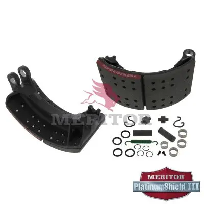 Lined Brake Shoe Kit With Hardware For 18" X 7" Brakes | Remanufactured | Meritor Xk4034471rc 1