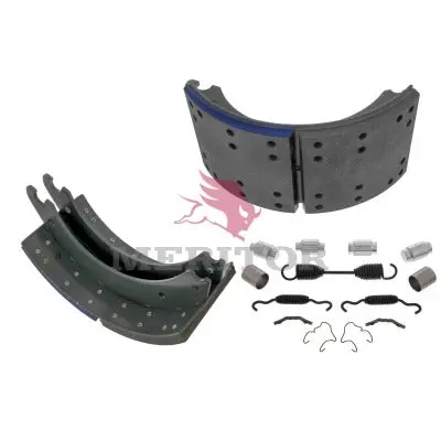 Brake Shoe Lined Shoe Kit With Hardware For 16.50" X 7" Rear Axle Q Plus Brakes | Remanufactured | Meritor Xk5574707qp 1