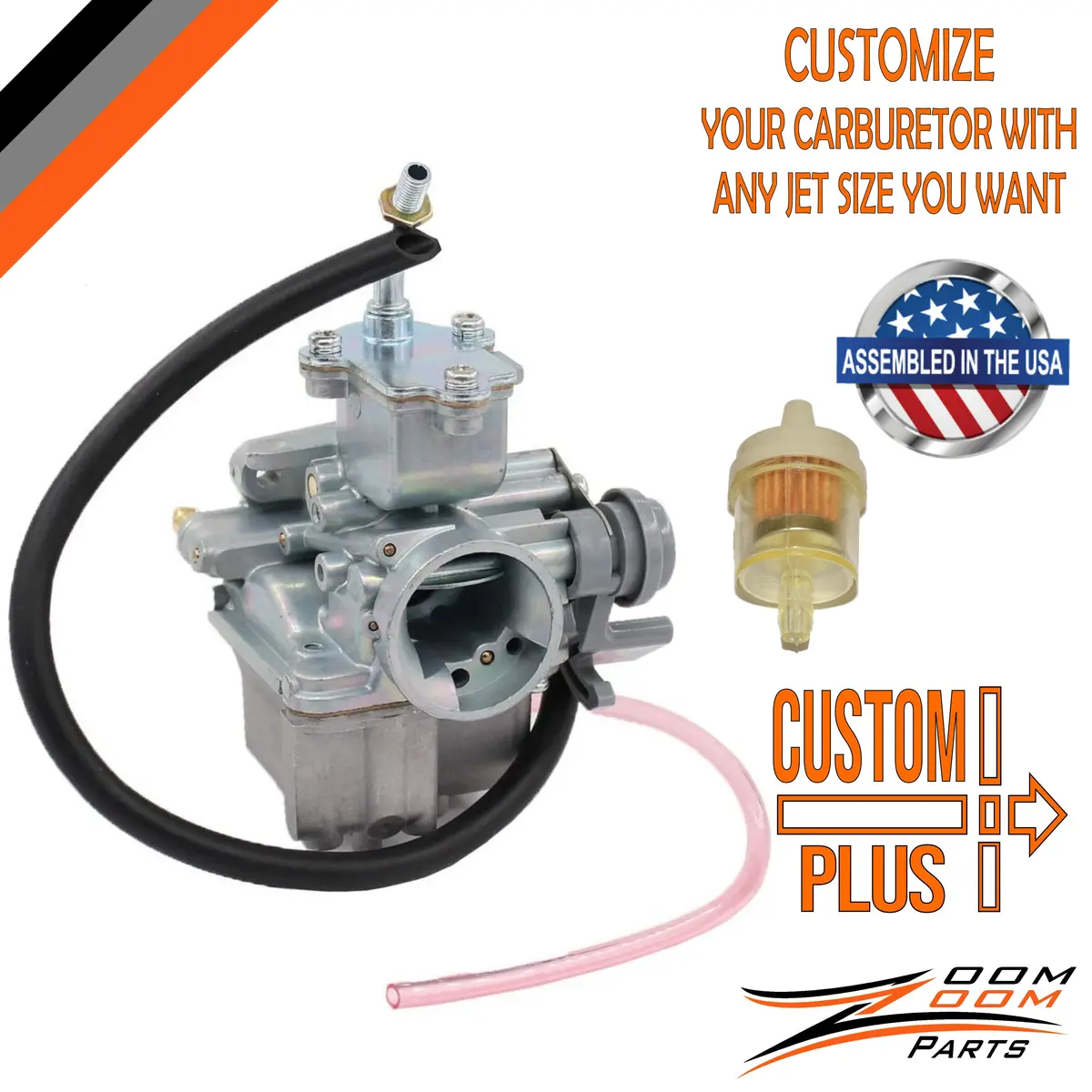 Custom Plus Carburetor For 1985 - 1988 Yamaha Badger 80 Yfm 80 Kids Atv Quad 1