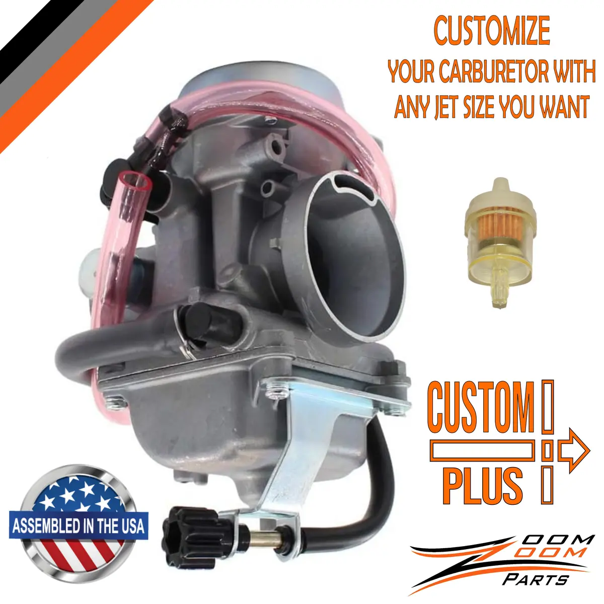 Custom Plus Kawasaki Klf 300 Klf300 Carburetor 1986 - 1995 1996 - 2005 Bayou Carby Carb Atv Free Fedex 2 Day Shipping 1