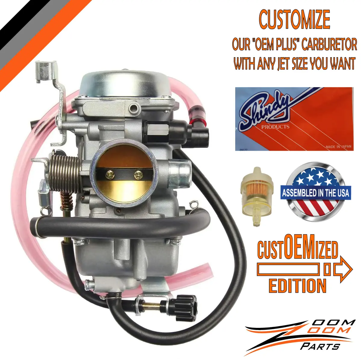 Custoemized Carburetor Carb For 1989 - 2005 Kawasaki Bayou 300 Klf300 4X4 4Wdwd Utility Atv Quad 1
