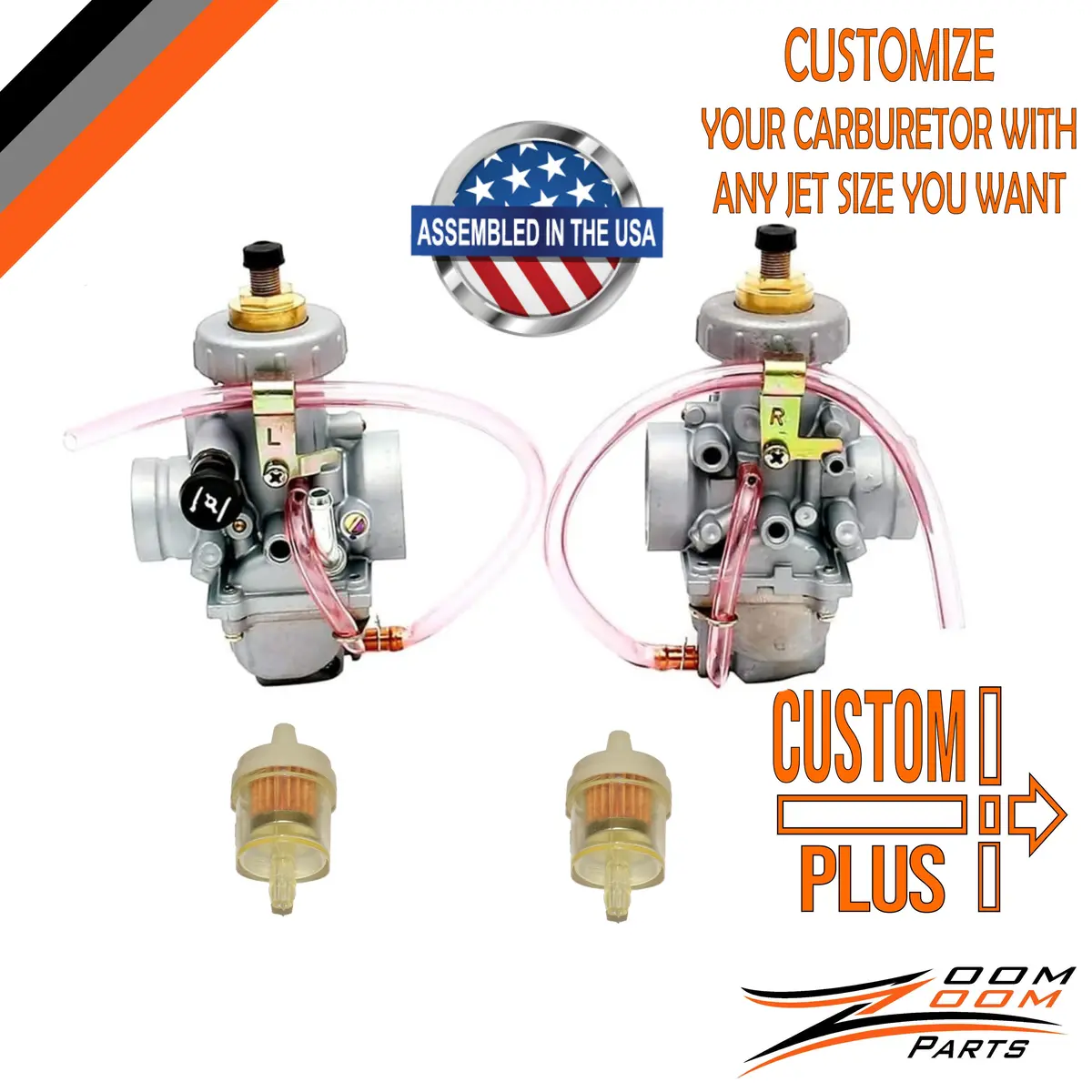 Custom Plus Carburetor For 1987 - 2006 Yamaha Banshee 350 Yfz 350 2 Stroke Atv Quad 1