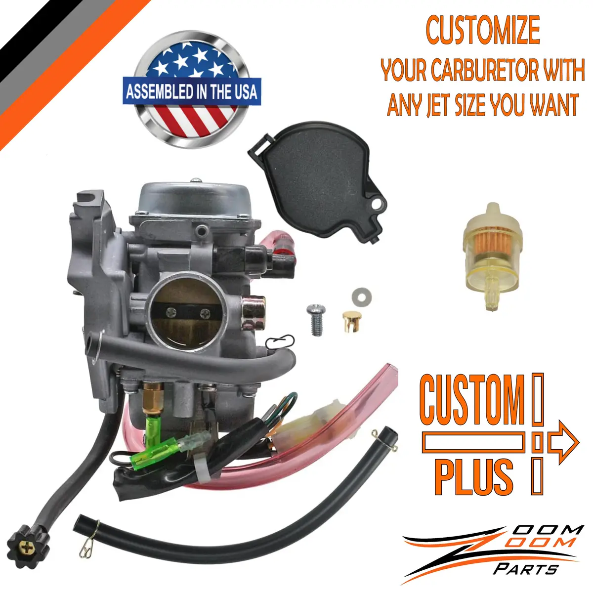 Custom Plus Carburetor Kawasaki Prairie 300 Kvf300 Kvf300b Kvf300a 1999 2000 2001 2002 1