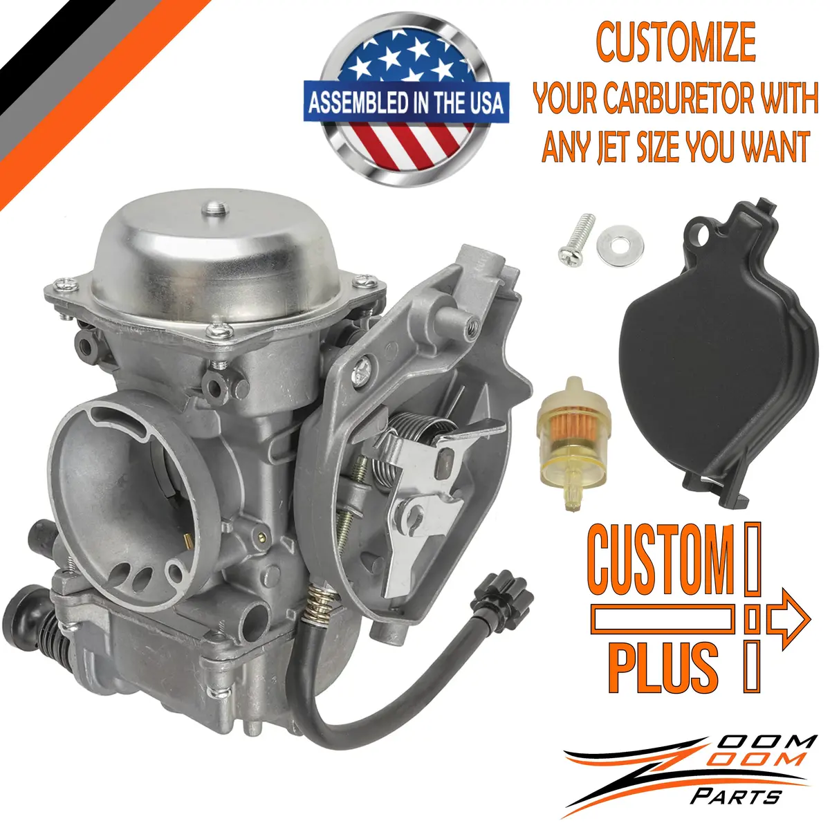 Custom Plus Carburetor Kawasaki Prairie 400 Kvf400 Kvf 400 2X4 4X4 1999 2000 2001 2002 1
