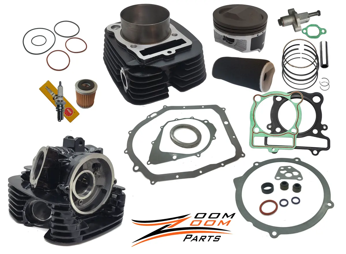 1987 - 2004 Yamaha Warrior 350 Yfm 350 Big Bore Kit 366Cc & Bare Cylinder Head Complete Rebuild Set 1