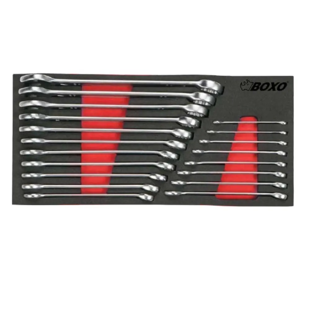 19 Pcs - Metric Combination Wrench Set, 1/3 System Insert 1