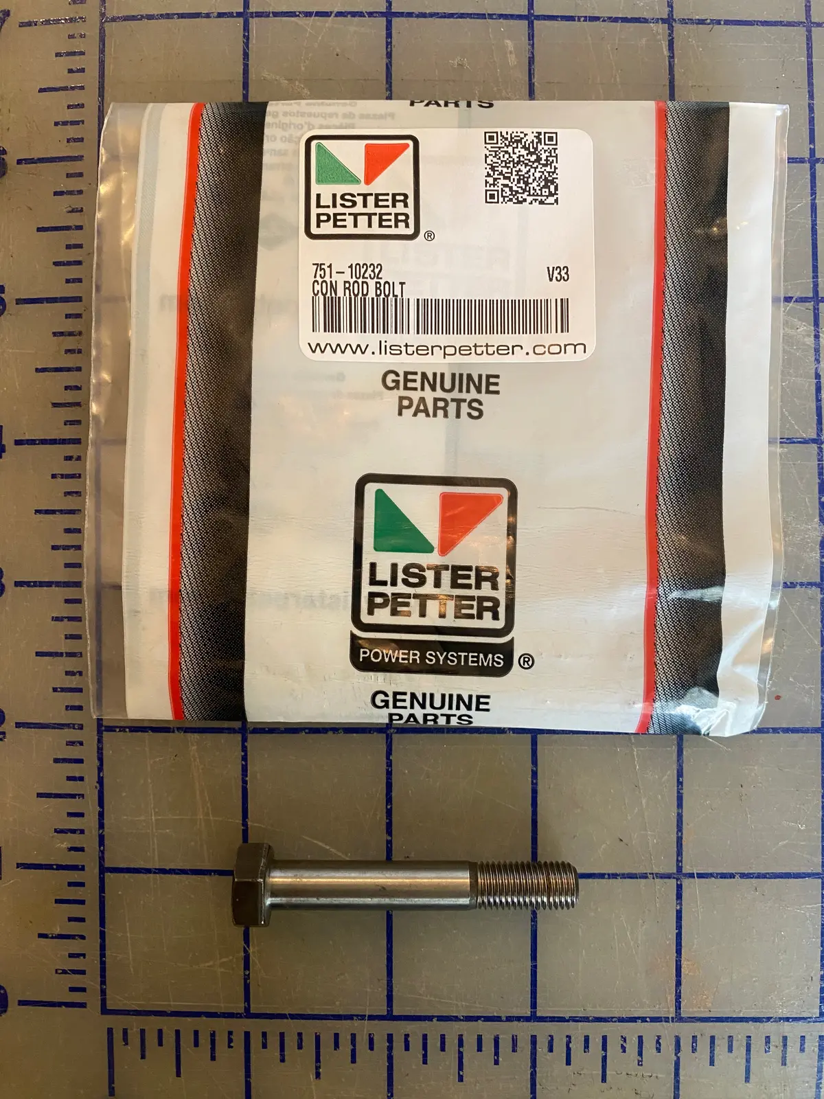 751-10232 Bolt, Con Rod, Used On The Lpa/W/S/G Lister Petter Series Engines. 1