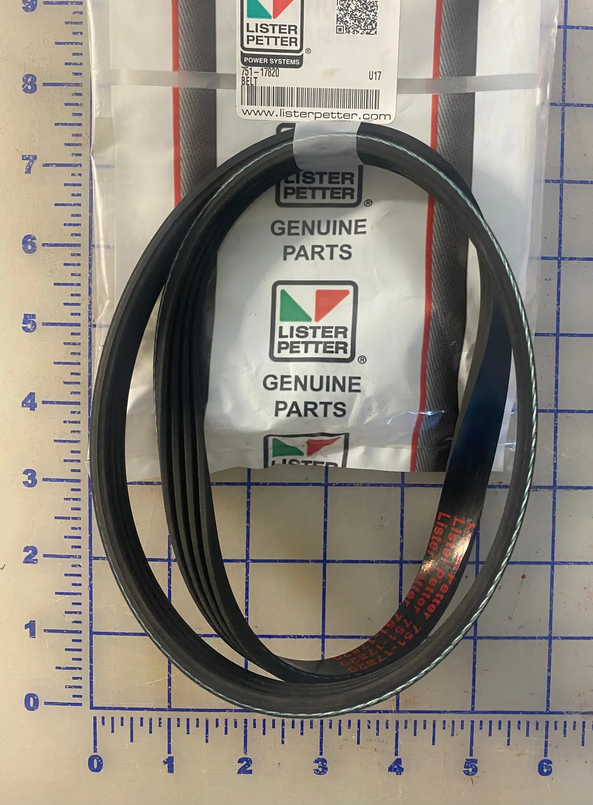 751-17820 Belt, Fan Belt Used On The Lpw Series Of Engines. 1