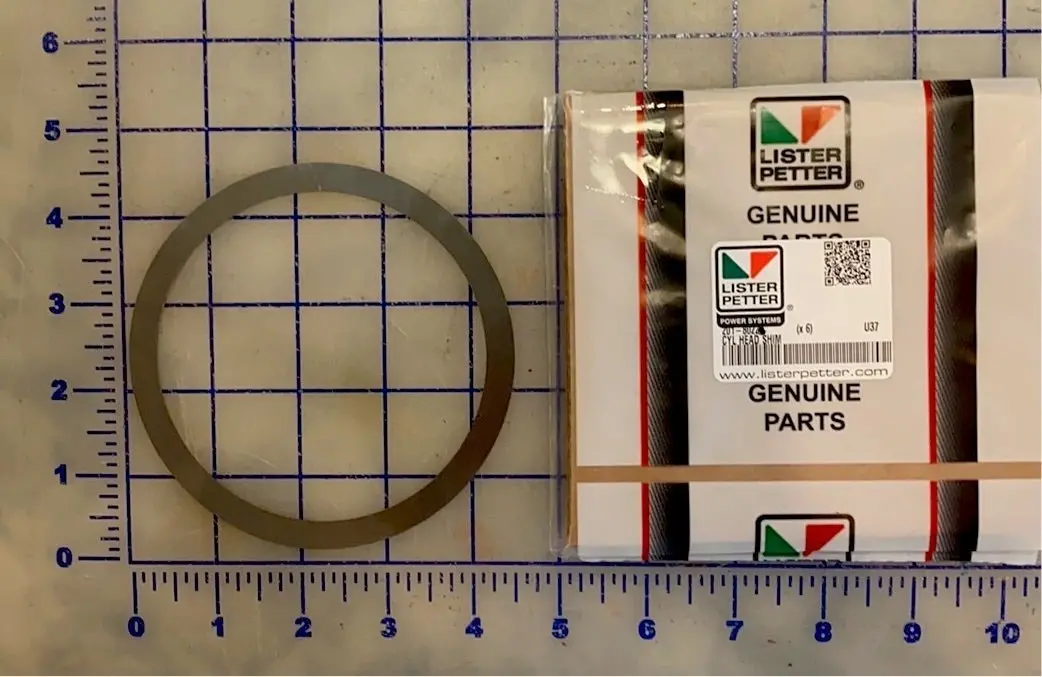 201-80221 Cylinder Head Shim, Used On The Model Ts Lister Petter Engine 1