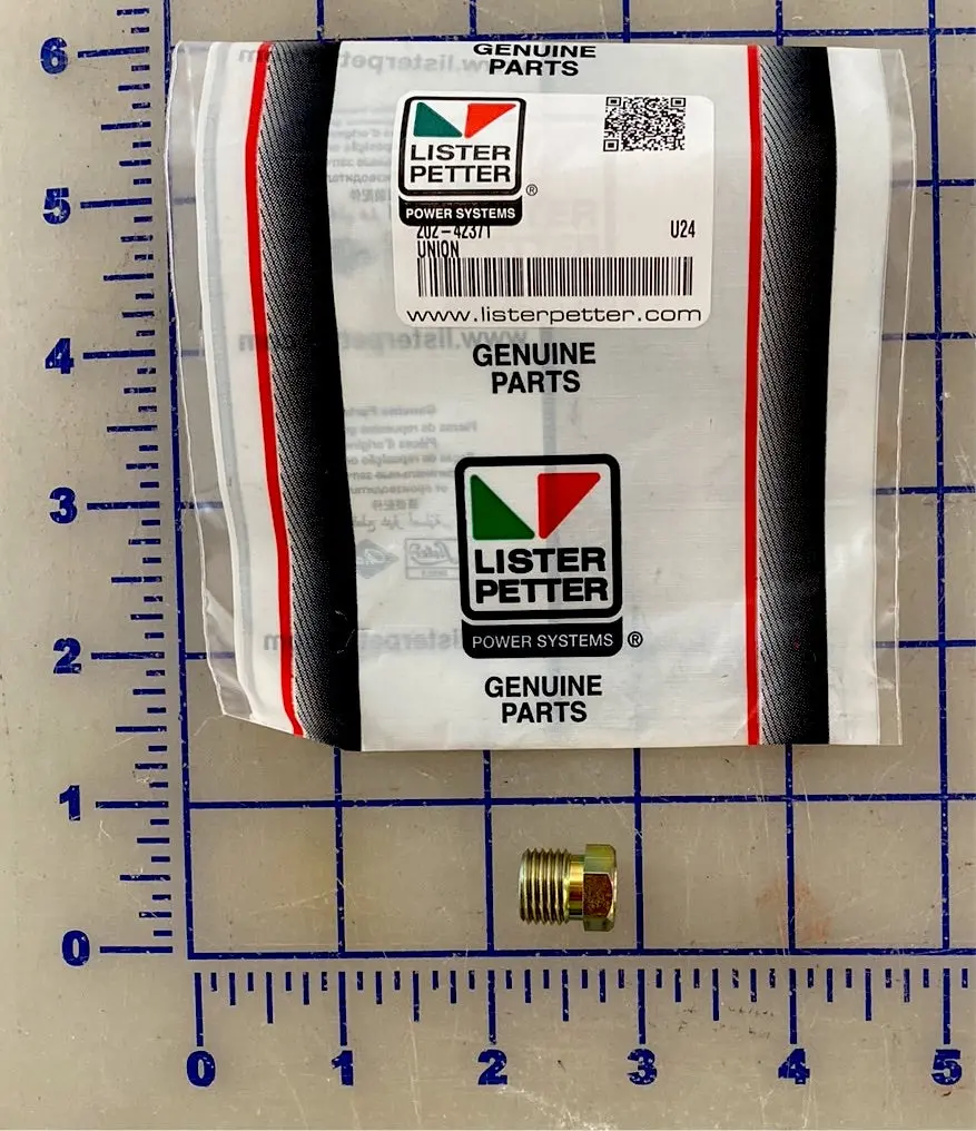 202-42371 Union, This Is A Very Common Fitting That's Used Throughout The Lpw/S/T/G Alpha Series And Other Lister Petter Engines. 1