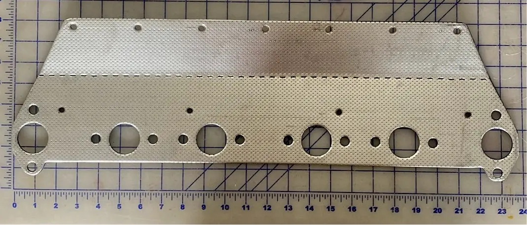 287345 Exhaust Gasket/Heat Shield, Hercules Model G3400 And D3400 6 Cylinder Engines. 1