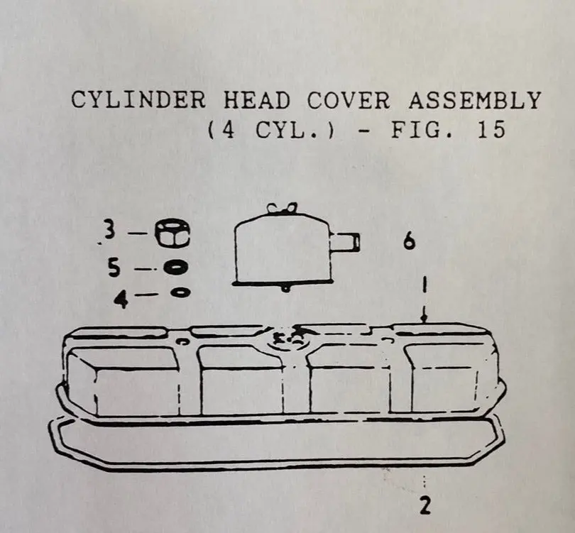 255213-00 Valve Cover Gasket, Hercules Diesel And Gas 4 Cylinder 2300 Series Engine And The D198 Series Engine 2