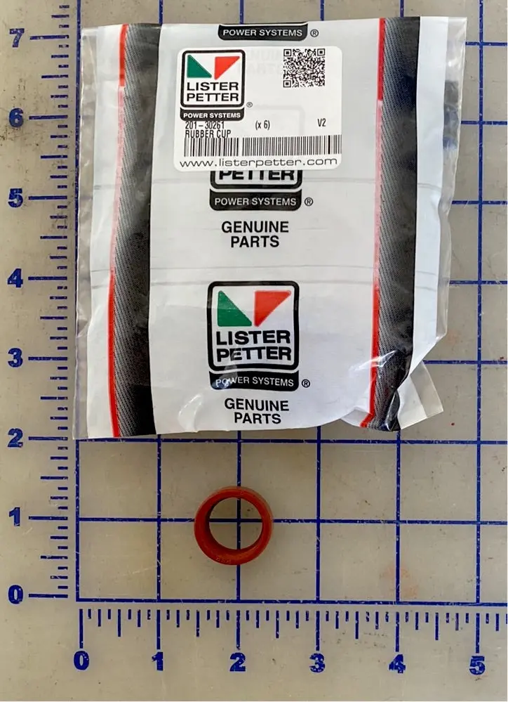 201-30261 Rubber Cup, Used To Seal The Push Rod Tubes, Fits Model Lpa,  Lpw/S/T Lister Petter Engines 1