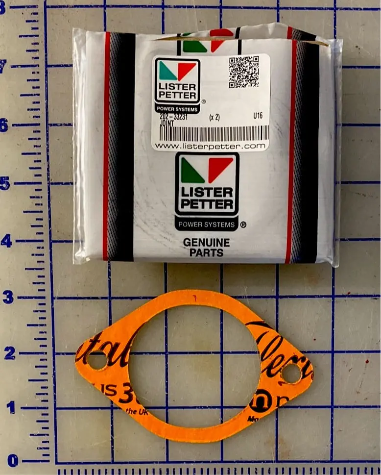 202-33231 Joint/Gasket, Used On The Ts/Tr Series Engines With The Manifold Adapter. 1