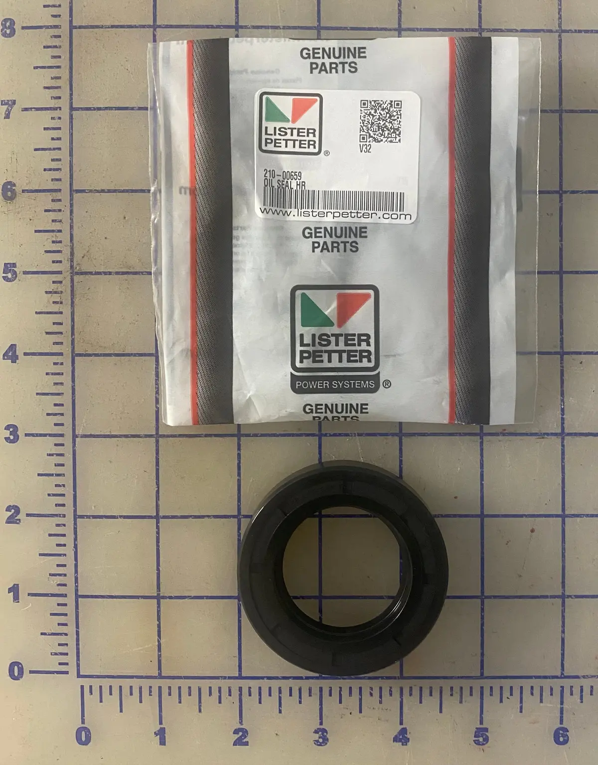 210-00659 Oil Seal (Crankcase End Cover ),  Used On The Hr 2 And Hr3 Series Lister Petter Engine. 1