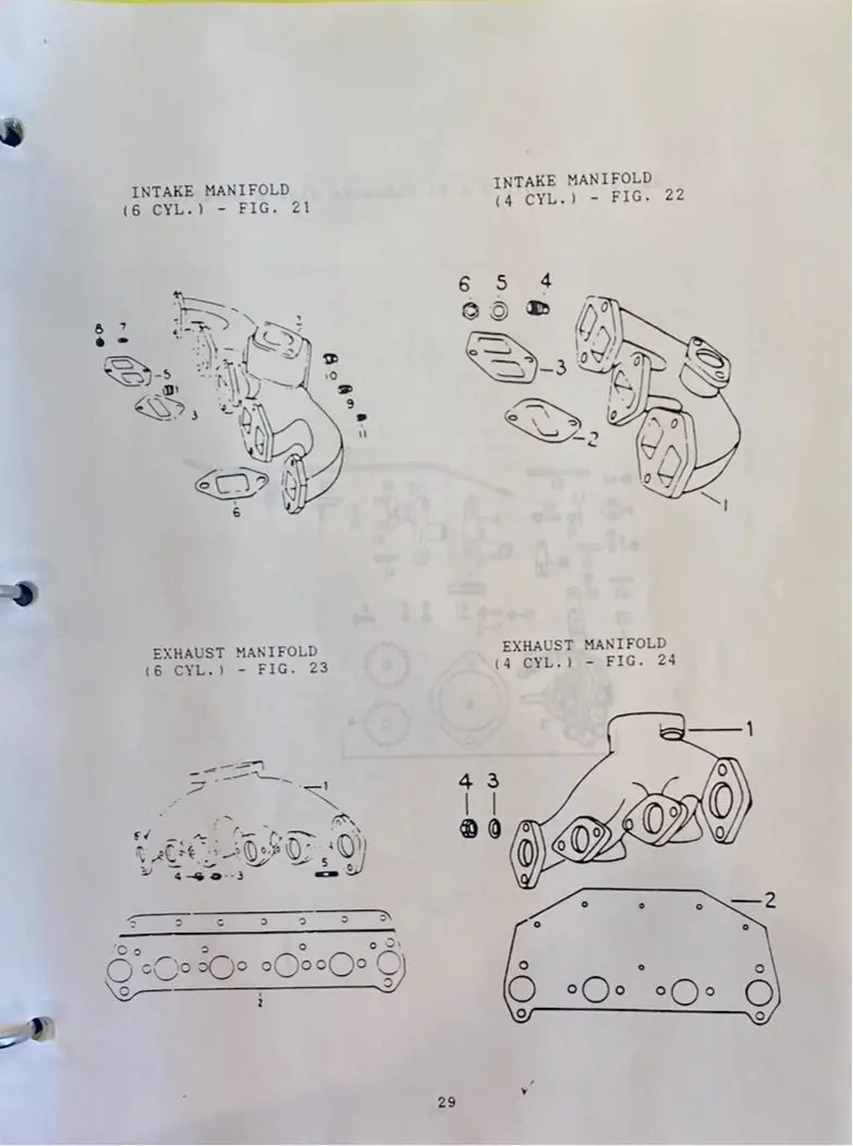 256760 Exhaust Gasket/Heat Shield, Hercules Model G2300 And D2300 4 Cylinder Engines. 2