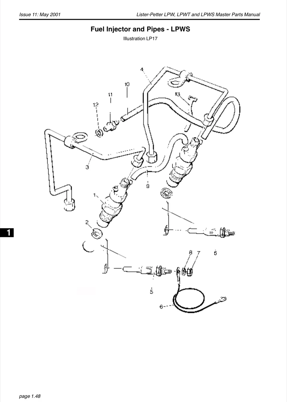 751-40630 Lister Petter Sealing Washer, This Copper Washer Is Used On The Lpws Engines Only. Please Read The Note On Page 1.49 2