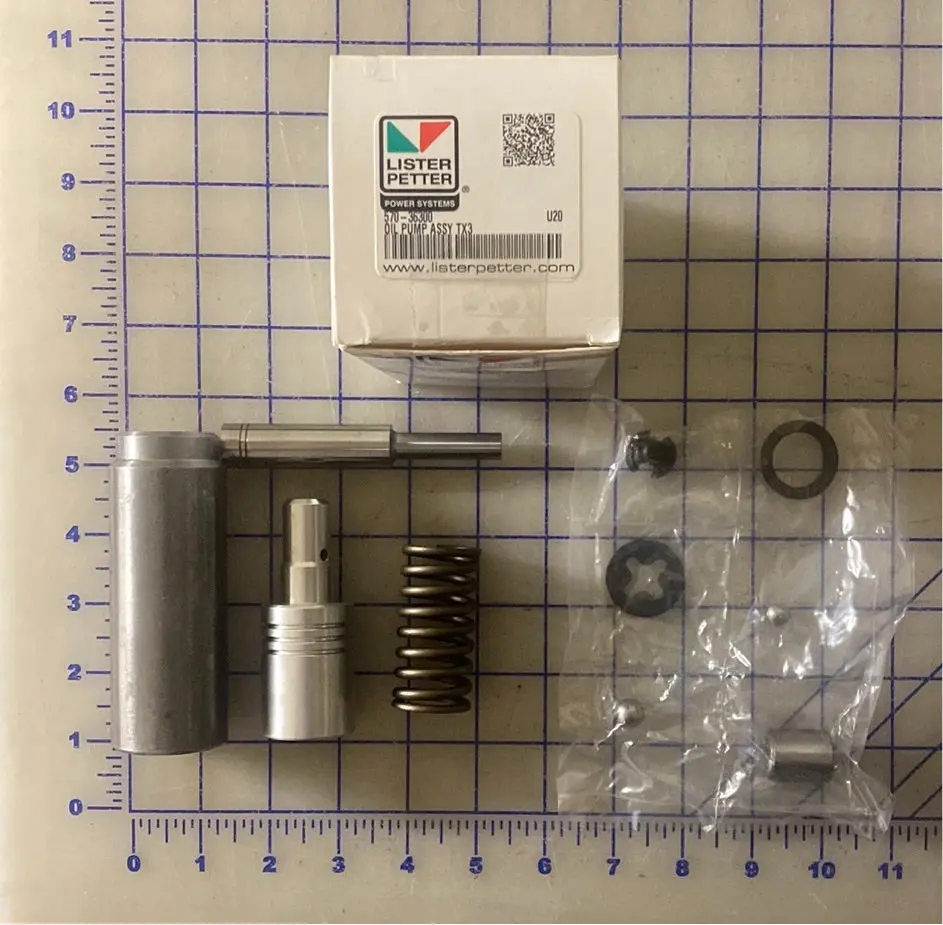 Lister Petter Oil Pump Assembly Part Number 570-36300, This Assembly Is For The Model Tx3 Engine 1