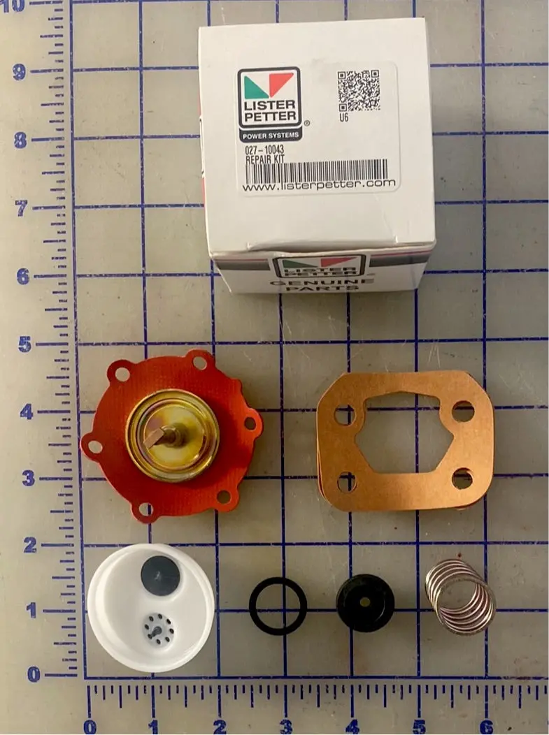 027-10043 Fuel Lift Pump Repair Kit, Used On Pump 374170, 201-46296 And 201-46298 1