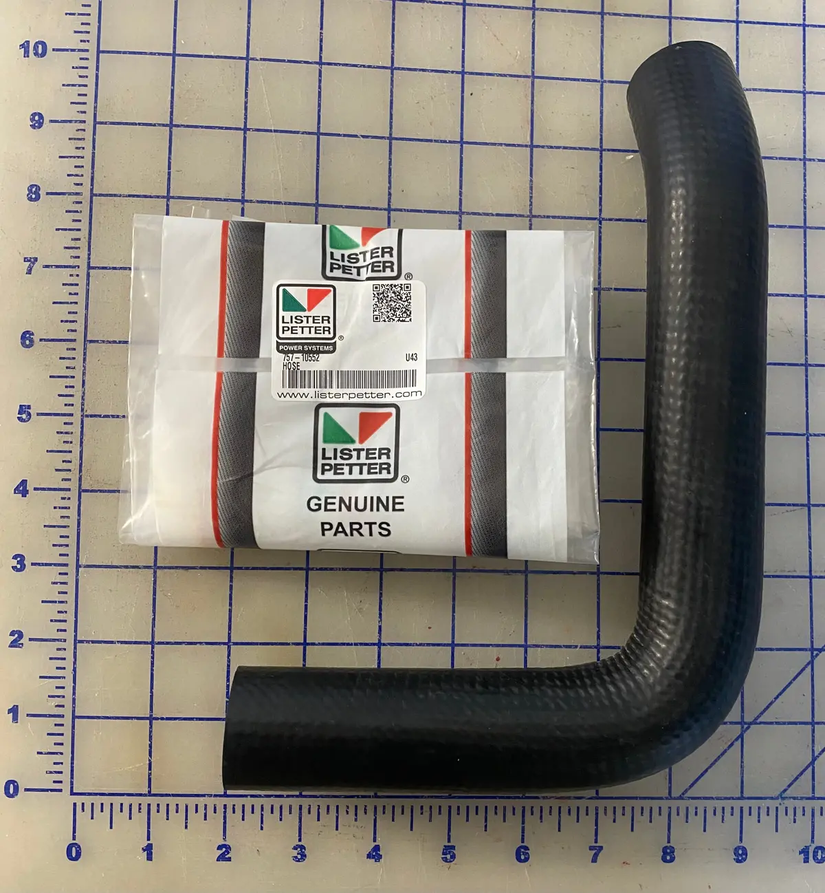 757-10552 Radiator Top Hose, Supersedes Part Number 757-10551. 1