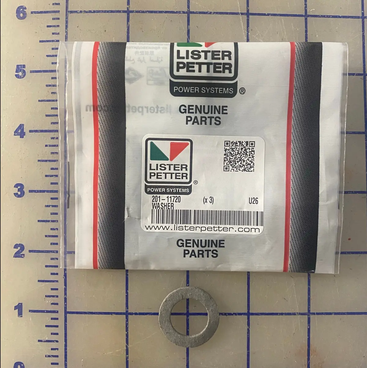 201-11720 Fuel Injector Washer, Used In The L Series Engines 1