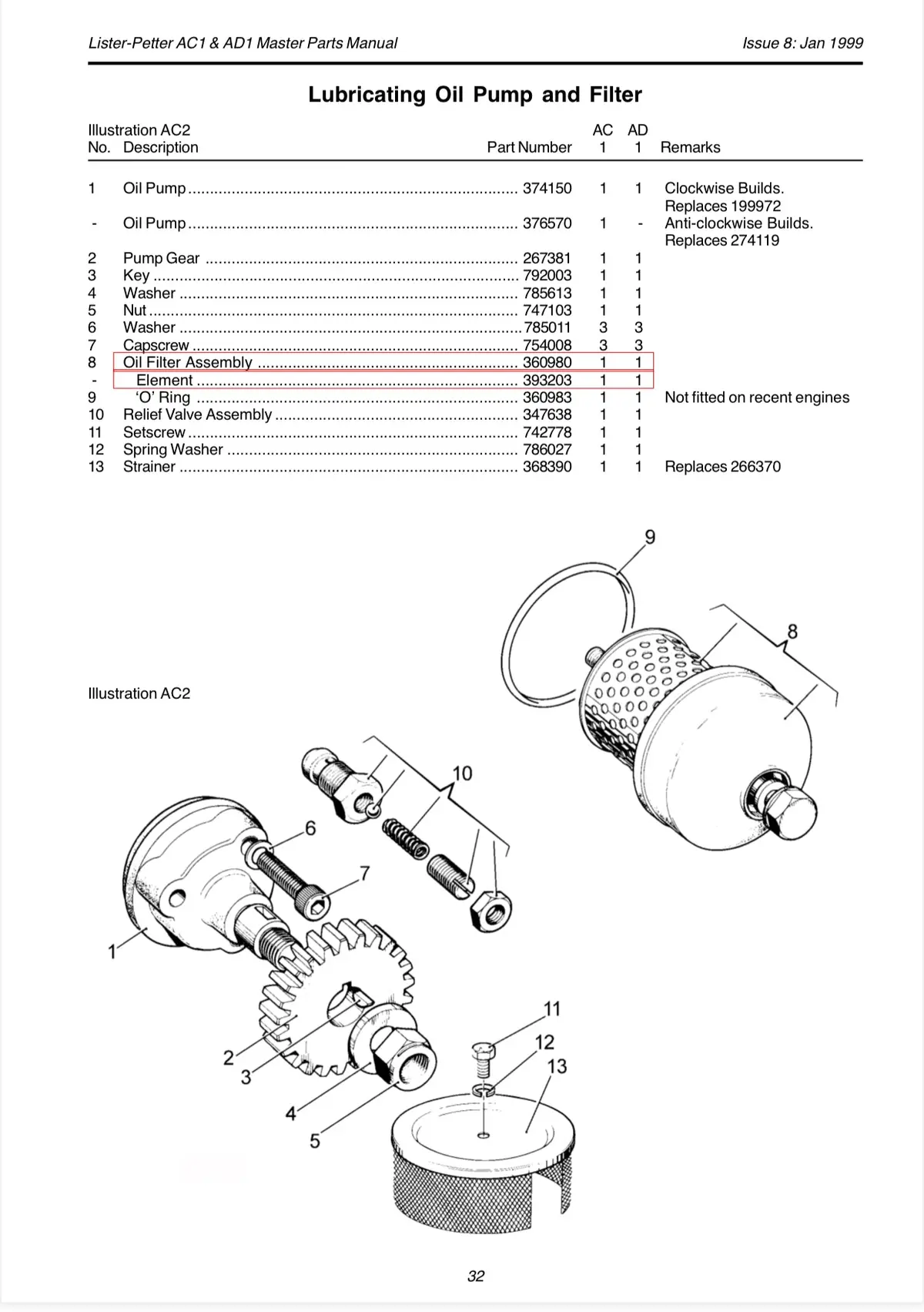 347638 Relief Valve Assembly, For Lister Petter Ac1 And The Ad1 Engines. 2