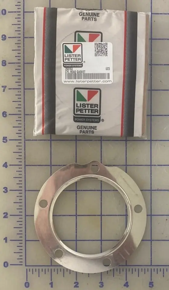 Lister Petter Cylinder Head Gasket Part Number 268153, This Steel Gasket Is For An Lister Petter  Ac1 Engine Only 1