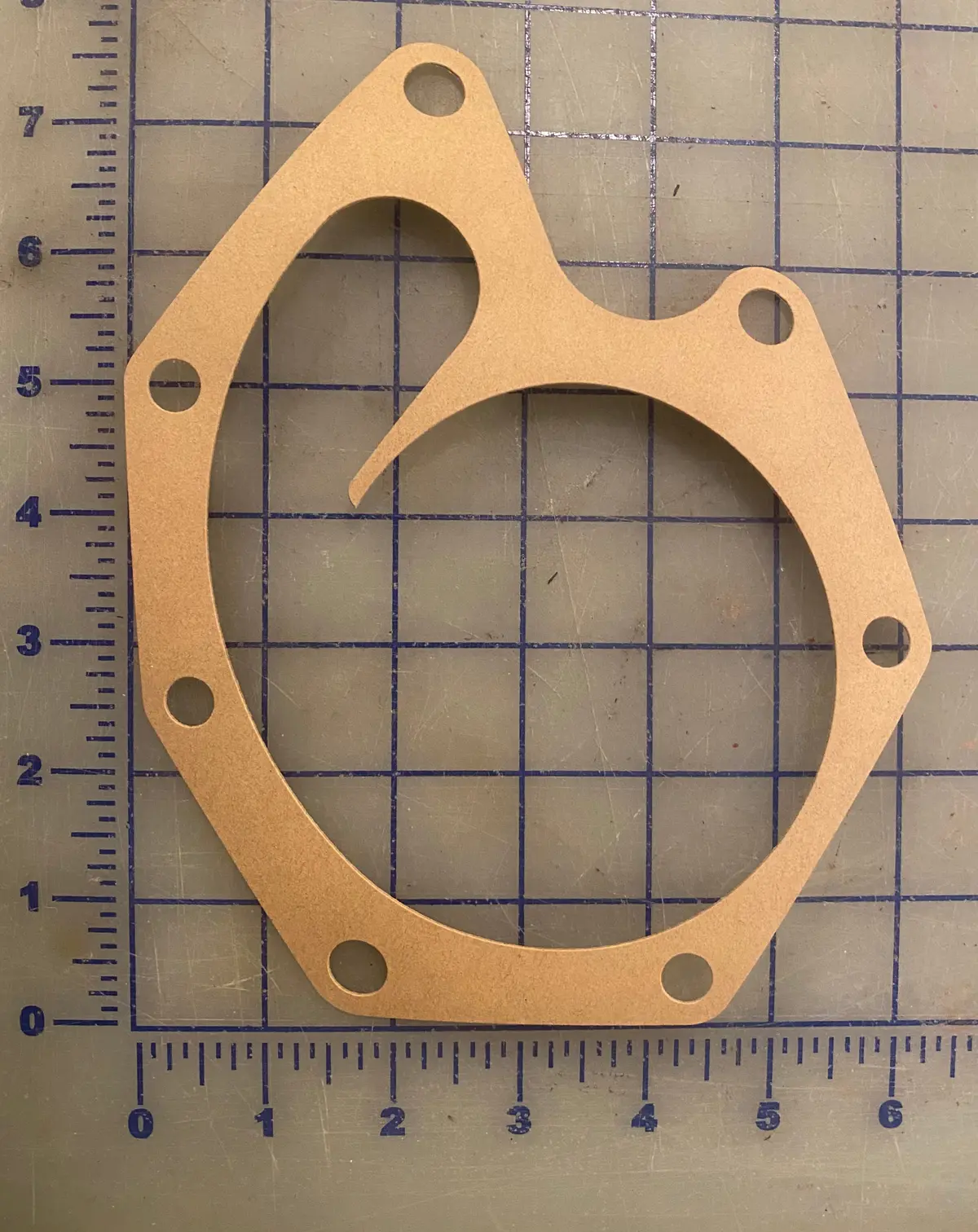255371-00 Gasket, Water Pump Cover. Used On The 2300 Series Hercules Gas And Diesel Engines. 1