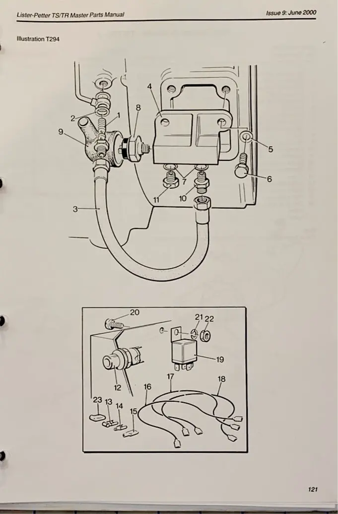 757-15721 Oil Pressure Switch, Lister Petter Oil Pressure Safety Switch Used On Lpa, Lpw2/3/4, Lpws, Lpwt, Ts, Tr, Hr, Sr Engines 2