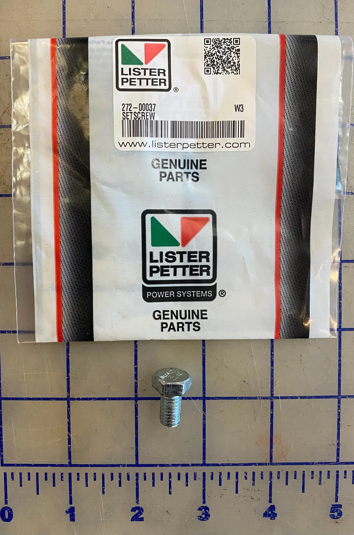 272-00037 Set Screw, Used On The Ts, Tr, Tx And The Tl Model Lister Petter Engines 1