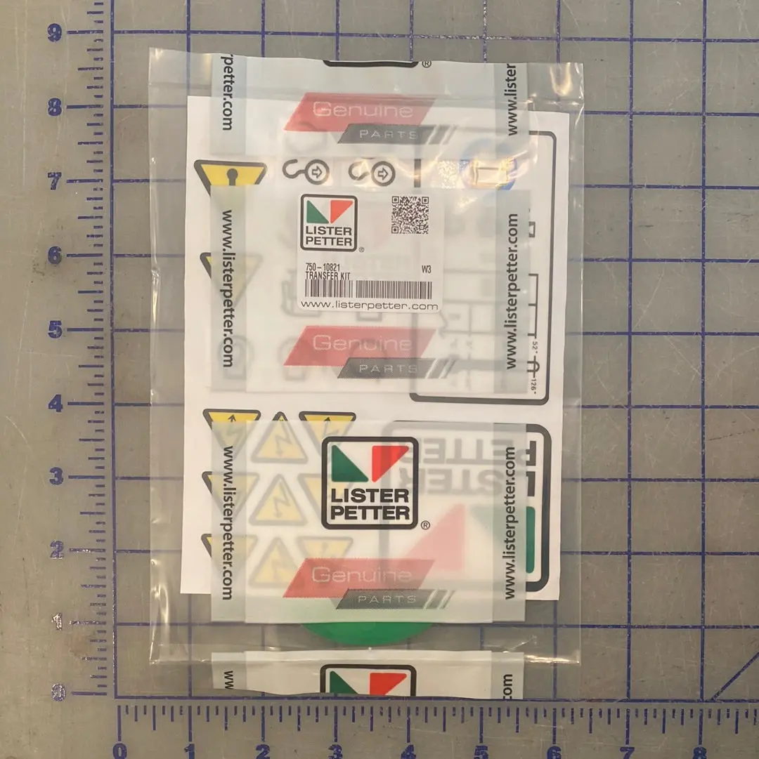 750-10821 Sticker Kit, Alpha Series Sticker Kit For The Lpw/S/T Engines. 1
