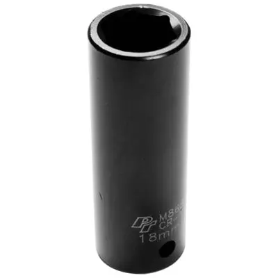1/2" Drive 18Mm 6 Point Deep Impact Socket | M868 Performance Tool 1