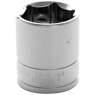 1/2" Drive 1" 6-Point Standard Socket | W32032 Performance Tool 1