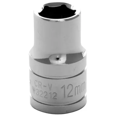1/2" Drive 12Mm 6-Point Standard Socket | W32212 Performance Tool 1