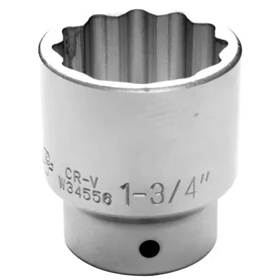 3/4" Drive 1-3/4" 12 Point Standard Socket | W34556 Performance Tool 1