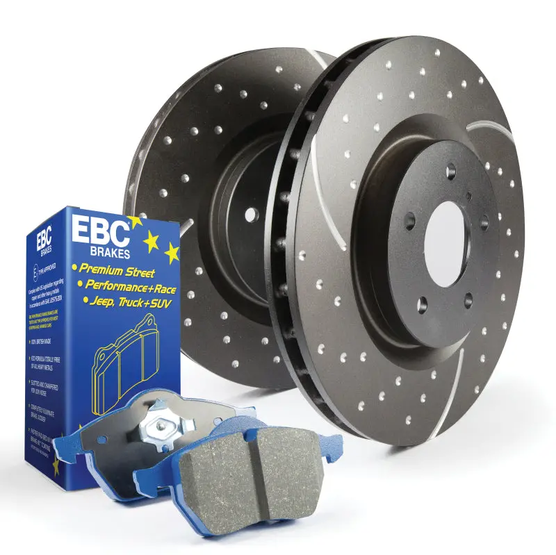 Ebc S6 Brake Kit — Bluestuff Pads + Gd Drilled & Slotted Rotors 1