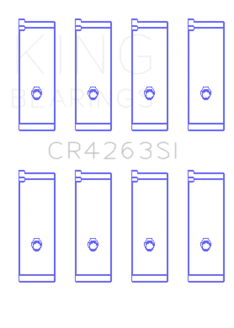 King Toyota 1Zz-Fe (Size .50) Rod Bearing Set 1