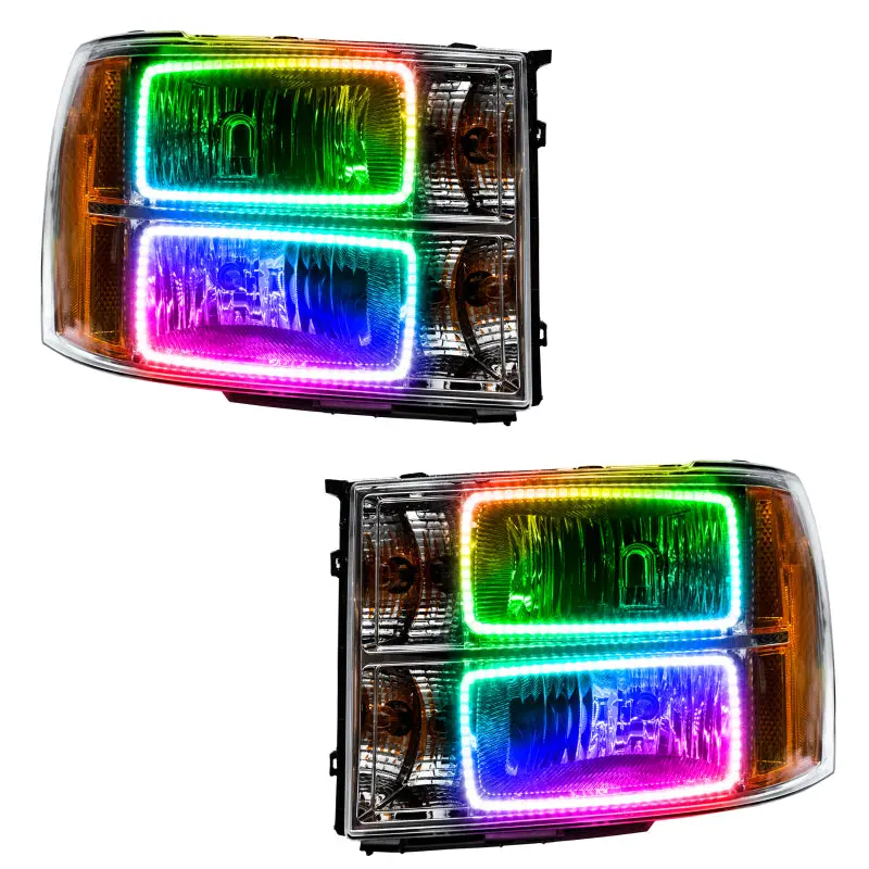Oracle 07-13 Gmc Sierra Smd Hl - Square Ring Design - Colorshift W/O Controller 1