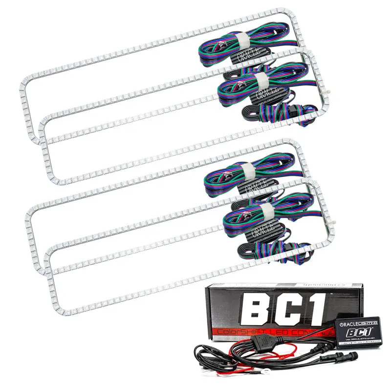 Oracle Chevrolet Ck Dual Halo Lighting Kit – Colorshift Technology With Bc1 Controller (1987–1999) 1