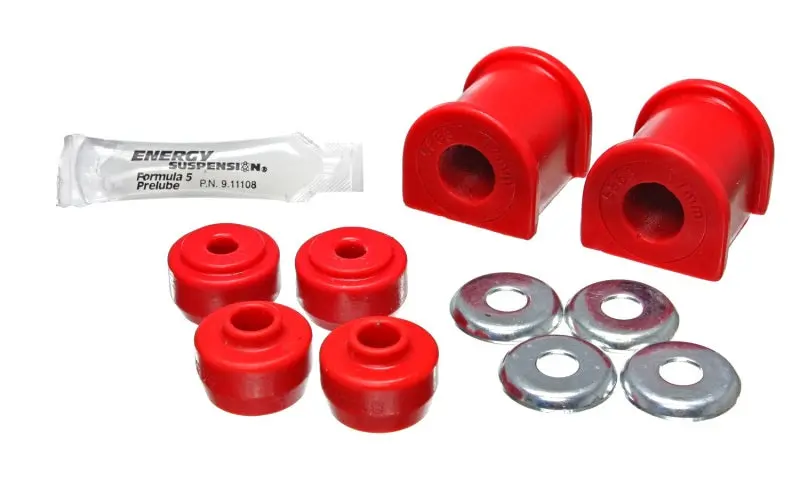 Energy Suspension Rear Sway Bar Bushing Kit For 2003–2008 Lexus & Toyota 4Runner – 17Mm Diameter, Red Polyurethane 1