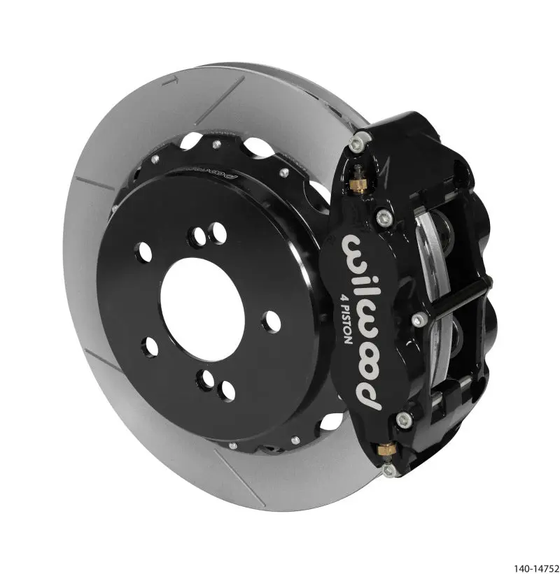 Wilwood Narrow Superlite 4R Rear Brake Kit – 12.88" Slotted Rotors, Black Finish (2000–2006 Bmw M3 E46) 1