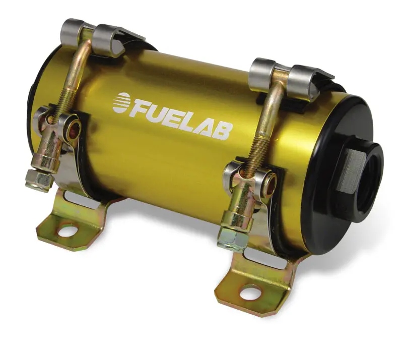 Fuelab Prodigy In-Line Efi Fuel Pump — Gold-Anodized, 1000 Hp Rated, High-Pressure Delivery 1