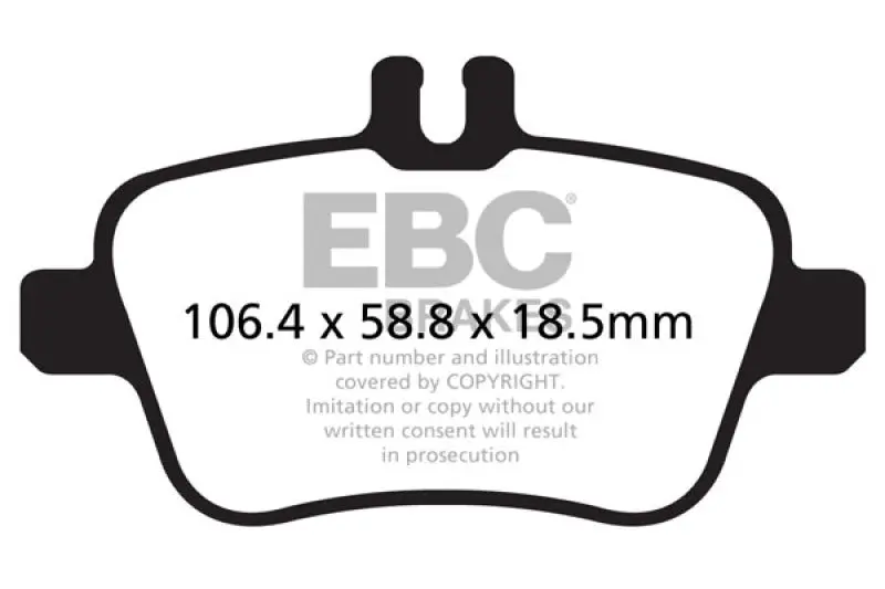 Ebc Greenstuff Rear Brake Pads For 2013+ Mercedes-Benz Cla250 (2.0L Turbo) 2
