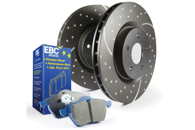 Ebc S6 Brake Kit — Bluestuff Pads + Gd Drilled & Slotted Rotors 2
