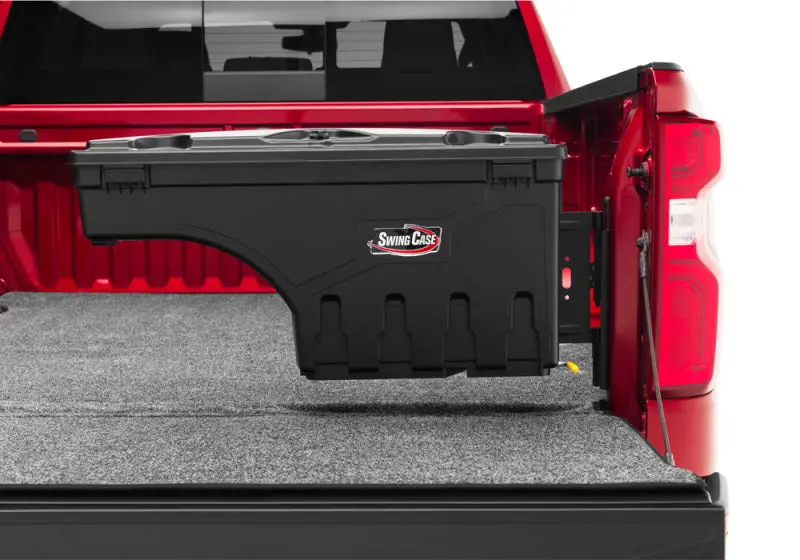 Undercover Swingcase Passenger-Side Truck Bed Storage Box For 2012–2017 Isuzu D-Max – Smooth Black Finish 1