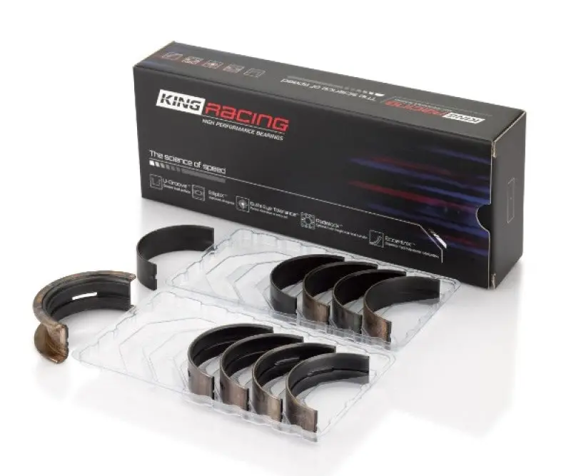 King Coated Main Bearing Set For Gm Small-Block V8 Engines – .020In Oversize, Compatible With 262–350 Cubic Inch Displacements 1