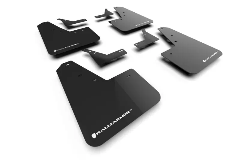 Rally Armor Ur Mud Flaps – Black With White Logo For 2021+ Dodge Ram 1500 Trx 1